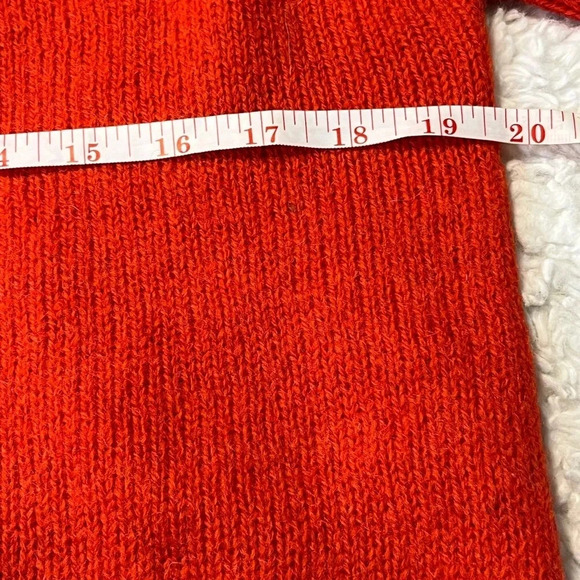 Hunt club woman Shetland Wool sweater. Burnt orange Crew next pull over size L - Picture 13 of 17